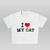I 😍 MY CAT - Crop top