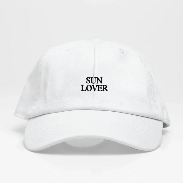 Sun lover-Dad Hat Blanca