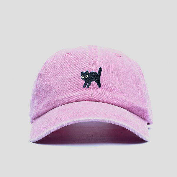 Gorra Prelavada Gato Negro