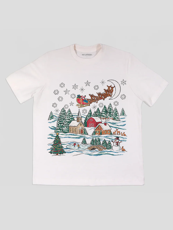 Camiseta Blanca Santa's Magical