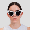 Gafas De Sol 70s HEART BLANCO