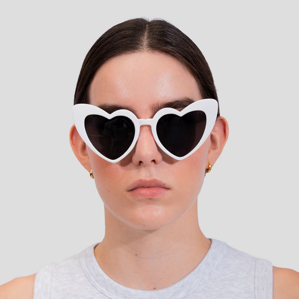 Gafas De Sol 70s HEART BLANCO