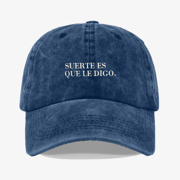 Gorra Prelavada Suerte