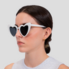 Gafas De Sol 70s HEART BLANCO