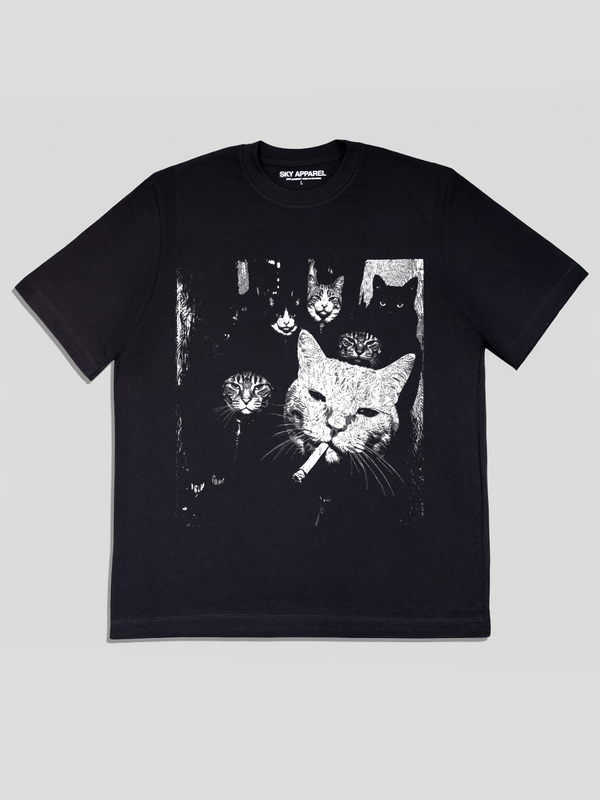 CATS (Estampado) T-Shirt (Blanca)