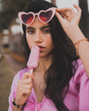 Gafas De Sol 70s HEART ROSADO *LIMITADO*