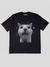 CAT HAPPY (Estampado) T-Shirt (Blanca)