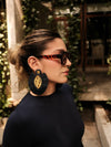 Gafas De Sol Santorini Leopardo x Negra