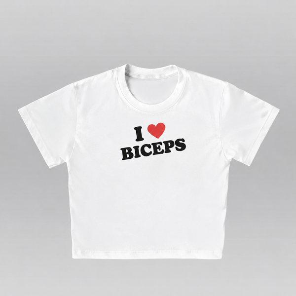 I ❤️ Biceps - Crop top