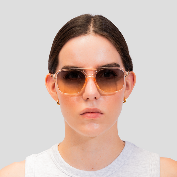 Gafas De Sol Alemania Palo de Rosa x lente Negra transparente