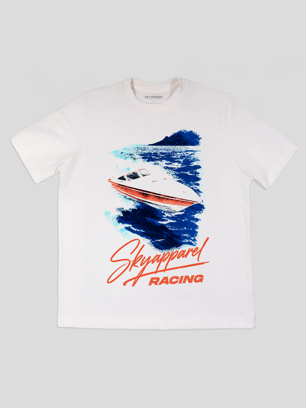 Camiseta Blanca Racing boat
