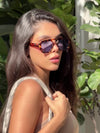 Gafas De Sol Santorini Leopardo x Negra