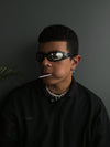 Gafas De Sol Janeiro x Negra plateado