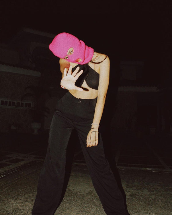 SKI - MASK- Rosa Fluorescente