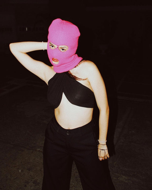 SKI - MASK- Rosa Fluorescente