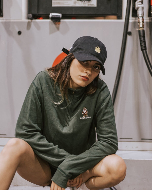 Fire Emoji Dad Hat - Negra