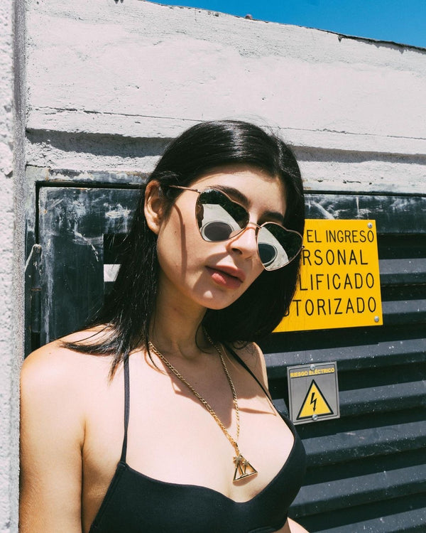 Gafas De Sol Heart- Plateado